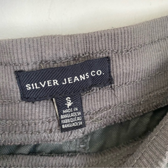 Olive Green Silver Jeans Cotton Charlotte Cargo Jogger Style Pants Size Small - Picture 7 of 12